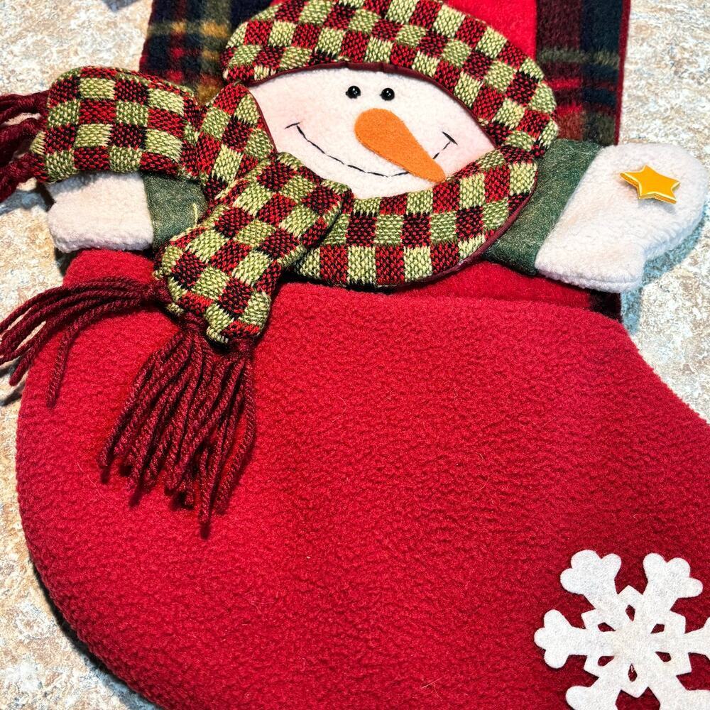 4 Cozy Cabin Christmas Fleece Faux Fur Christmas Stockings Holiday Decor - Picture 8 of 13